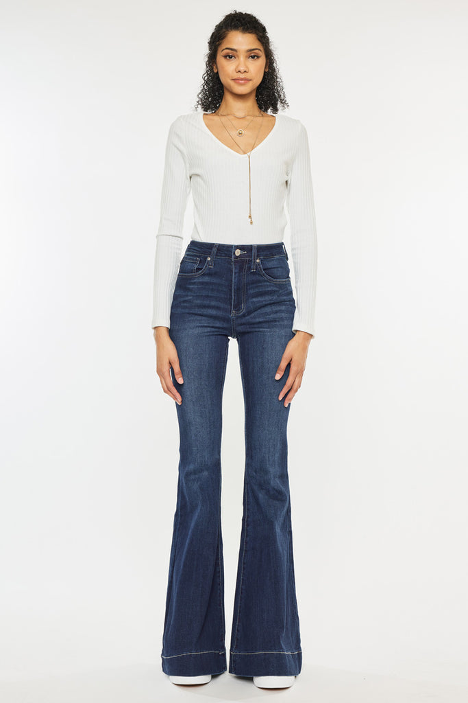 Braelynn High Rise Super Flare Jeans - Official Kancan USA