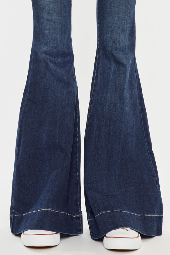 Braelynn High Rise Super Flare Jeans - Official Kancan USA