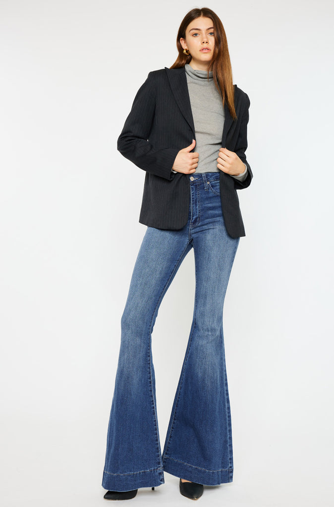 Braelynn High Rise Super Flare Jeans - Official Kancan USA