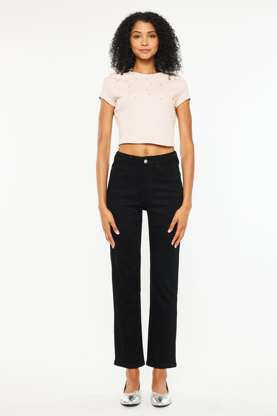 Estelle High Rise Slim Straight Leg Jeans