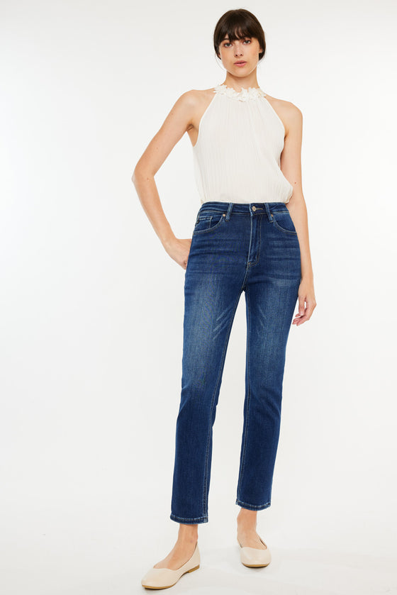 Adaline High Rise Slim Straight Leg  Jeans