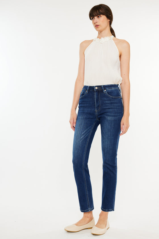 Adaline High Rise Slim Straight Leg  Jeans