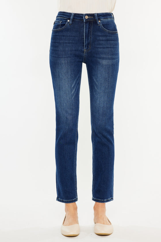 Adaline High Rise Slim Straight Leg  Jeans