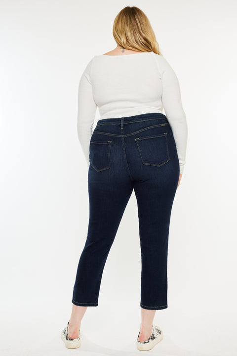 Ximena High Rise Cropped Skinny Jeans (Plus) - Official Kancan USA