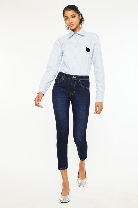 Teegan High Rise Cropped Skinny Jeans