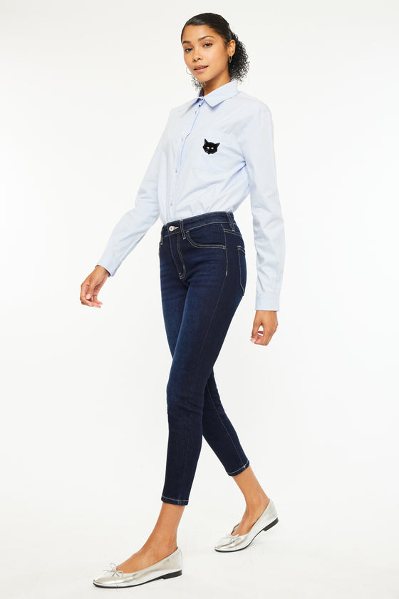 Teegan High Rise Cropped Skinny Jeans