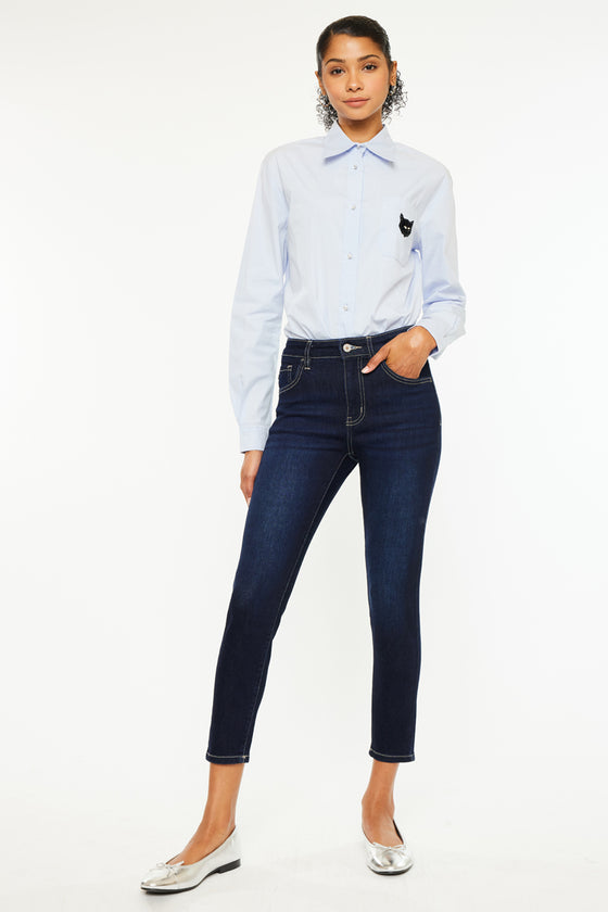 Teegan High Rise Cropped Skinny Jeans