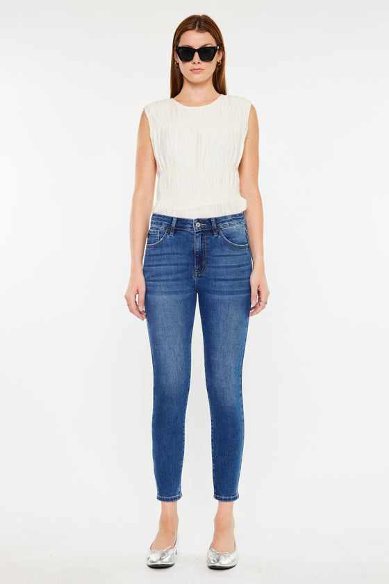 Teegan High Rise Cropped Skinny Jeans