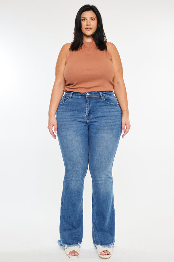 Tia High Rise Bootcut Jeans (Plus Size)