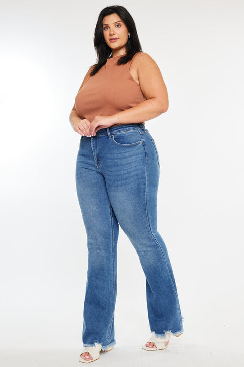 Tia High Rise Bootcut Jeans (Plus Size)