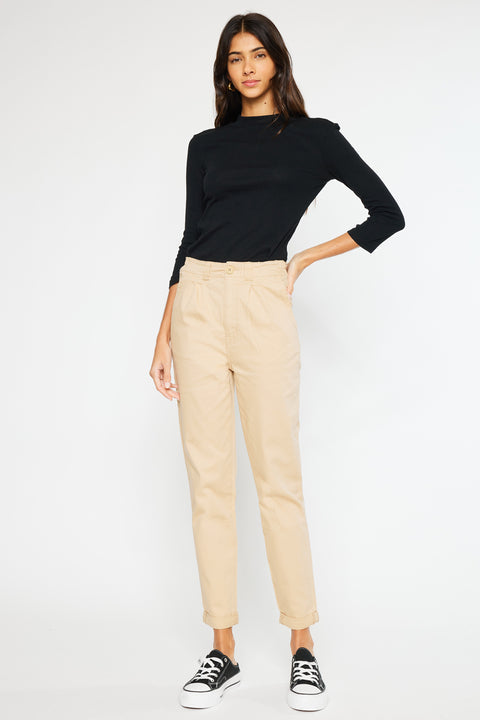 Cammie Ultra High Rise Khaki Pants - Official Kancan USA