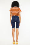 Blanco Mid Rise Bermuda Shorts