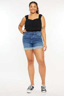  Sunny High Rise Shorts (Plus Size) - Official Kancan USA