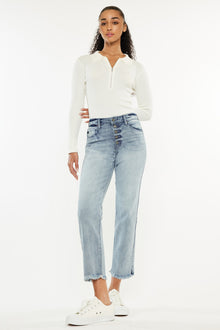  Morgana High Rise Straight Fit Leg Jeans - Official Kancan USA