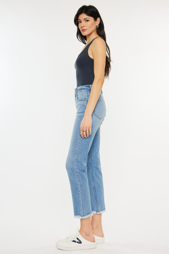 Nancy High Rise Slim Straight Leg Jeans - Official Kancan USA