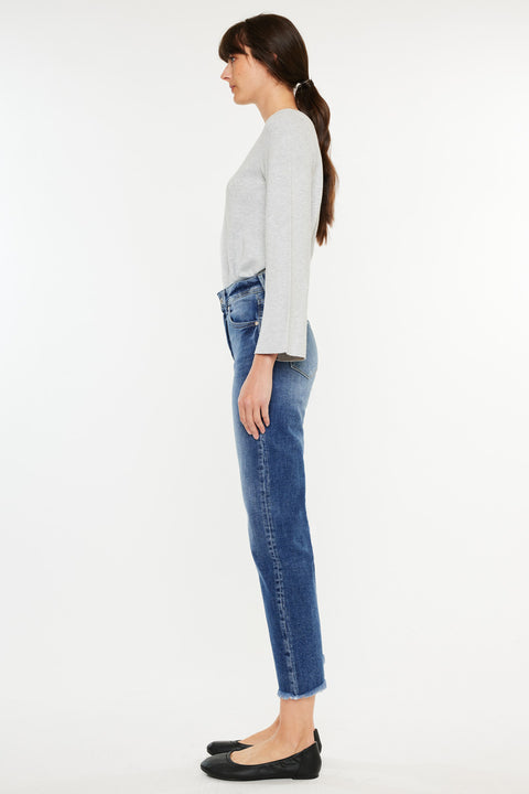 Nancy High Rise Slim Straight Leg Jeans - Official Kancan USA