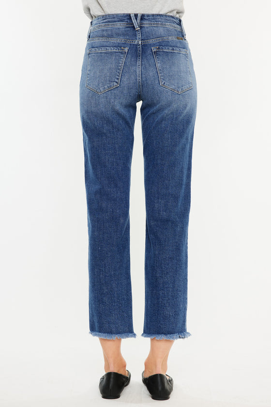 Nancy High Rise Slim Straight Leg Jeans - Official Kancan USA