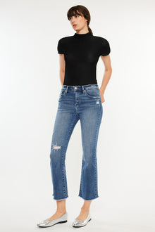  Honey High Rise Cropped Bootcut Jeans - Official Kancan USA