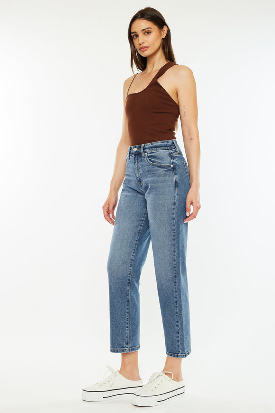 Jordana High Rise True Straight Jeans - Official Kancan USA