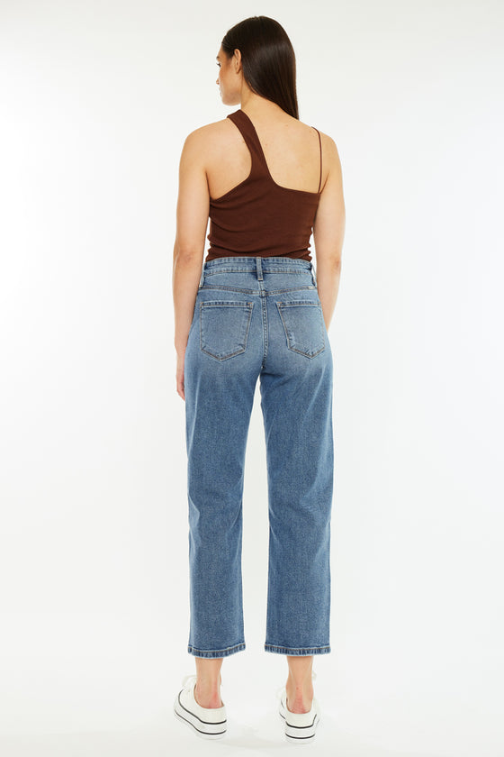 Jordana High Rise True Straight Jeans - Official Kancan USA