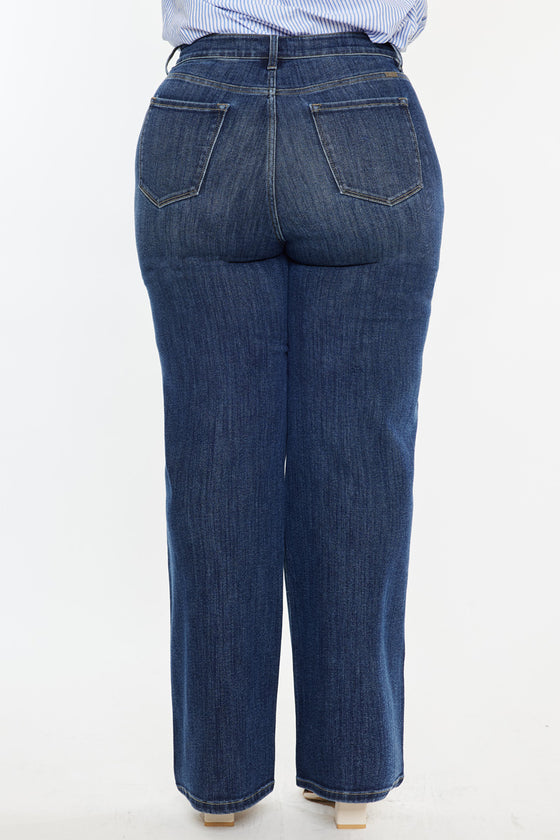 Stellar High Rise Wide Leg Jeans (Plus Size)