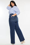 Stellar High Rise Wide Leg Jeans (Plus Size)