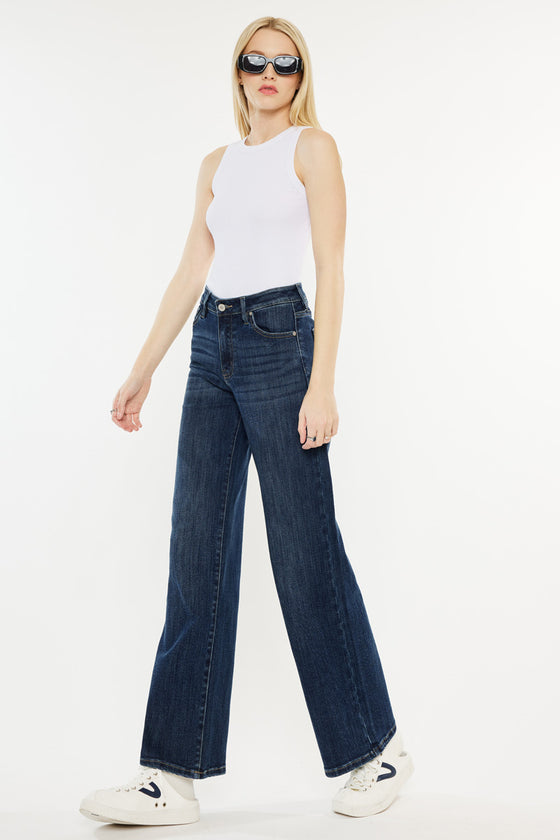 Samia High Rise Wide Leg Jeans - Official Kancan USA