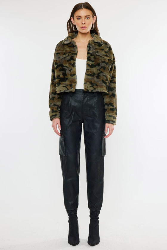 Jax Faux Fur Camo Jacket