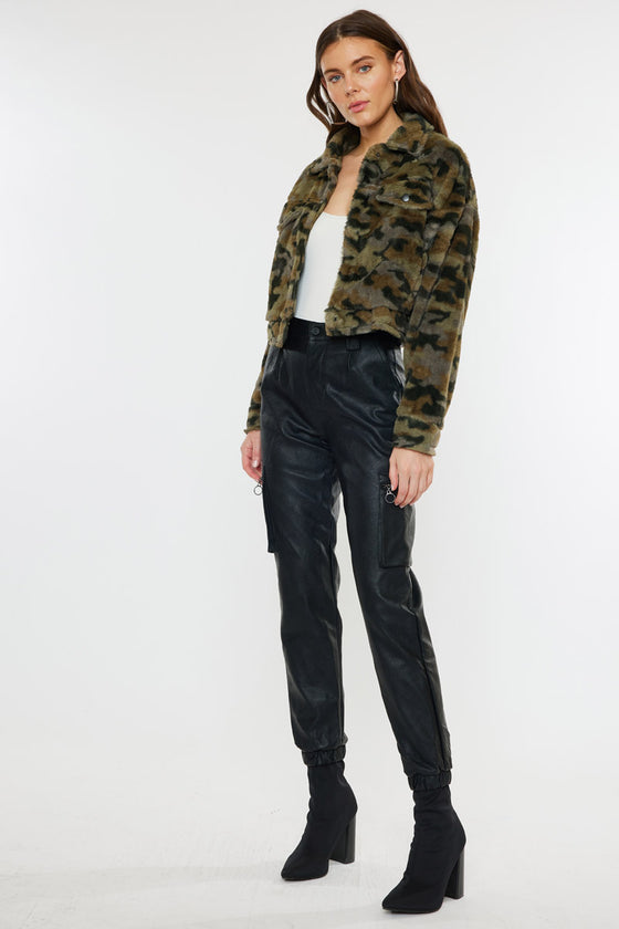 Jax Faux Fur Camo Jacket