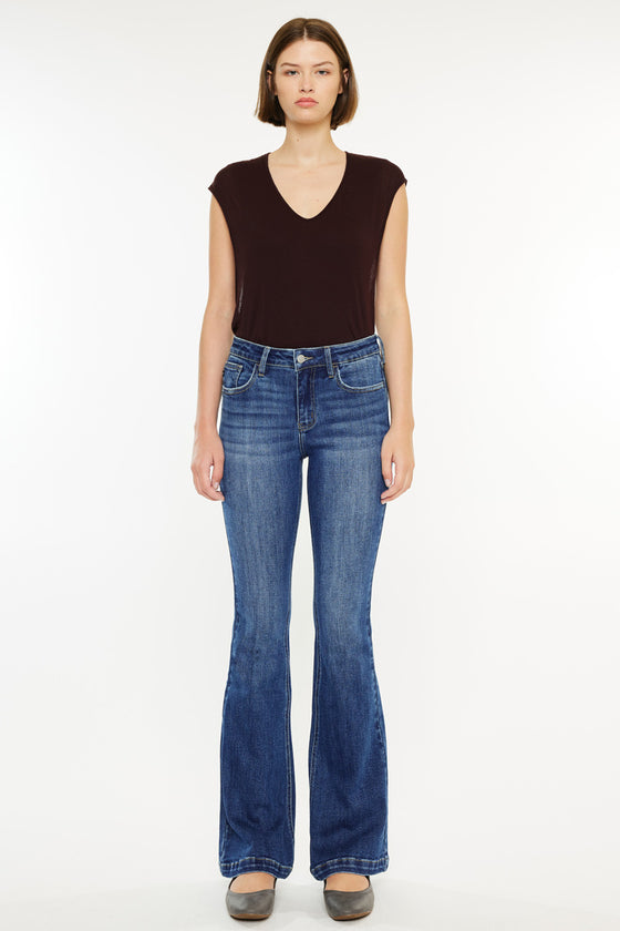 Annie Mid Rise Flare Jeans (Petite) - Official Kancan USA