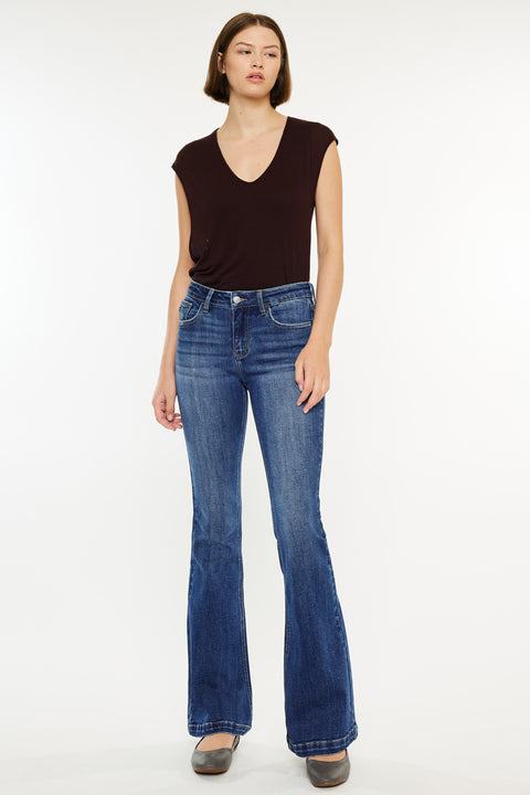 Annie Mid Rise Flare Jeans (Petite) - Official Kancan USA