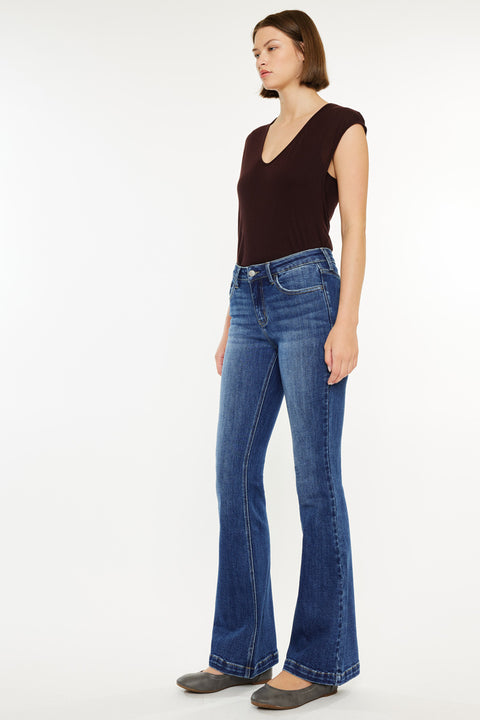 Annie Mid Rise Flare Jeans (Petite) - Official Kancan USA