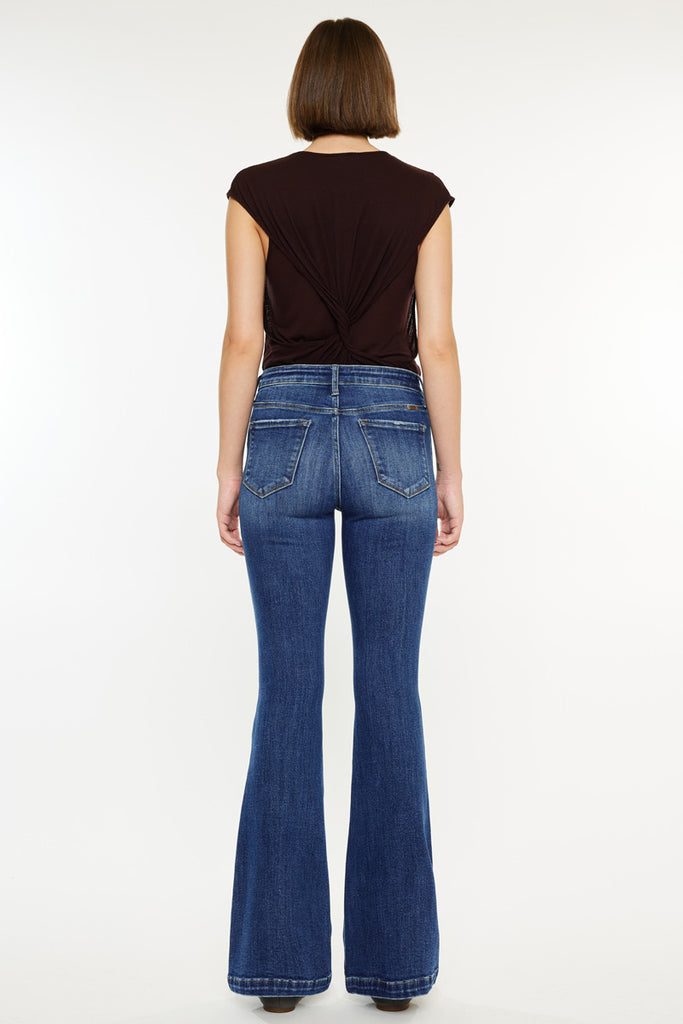 Annie Mid Rise Flare Jeans (Petite) - Official Kancan USA