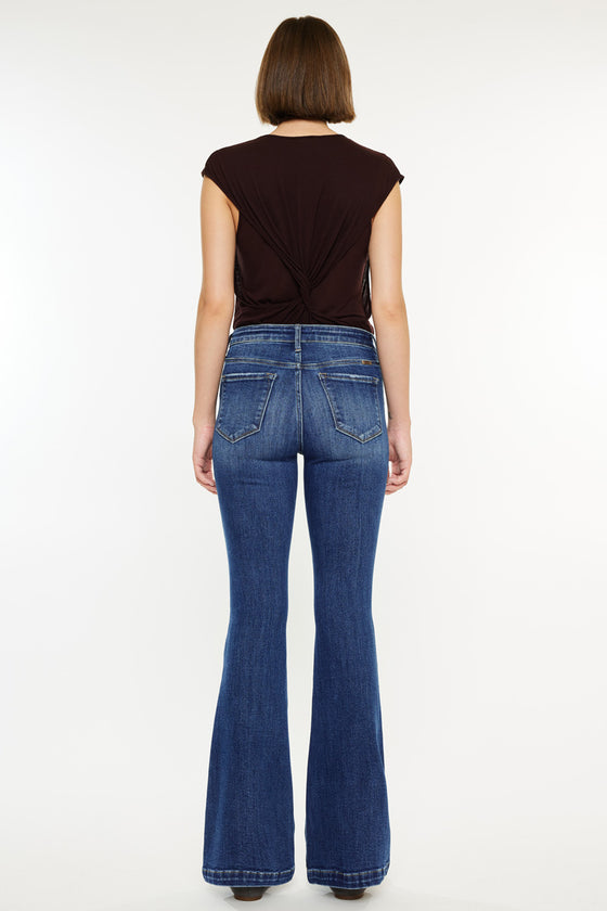 Annie Mid Rise Flare Jeans (Petite) - Official Kancan USA