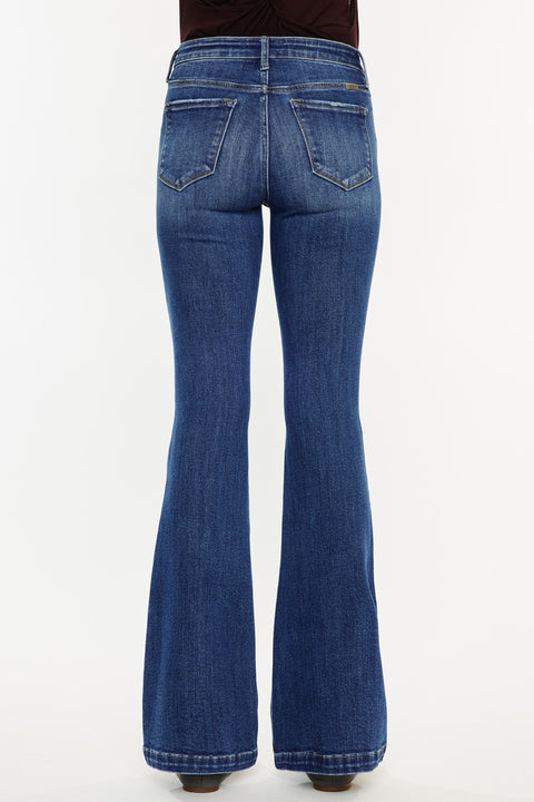 Annie Mid Rise Flare Jeans (Petite) - Official Kancan USA