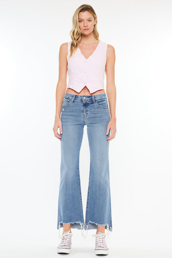 Gwen High Rise Wide Flare Jeans - Official Kancan USA