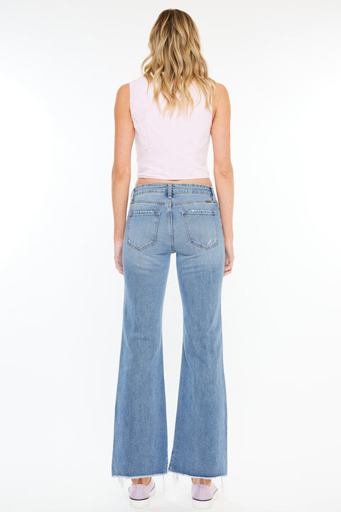 Gwen High Rise Wide Flare Jeans - Official Kancan USA