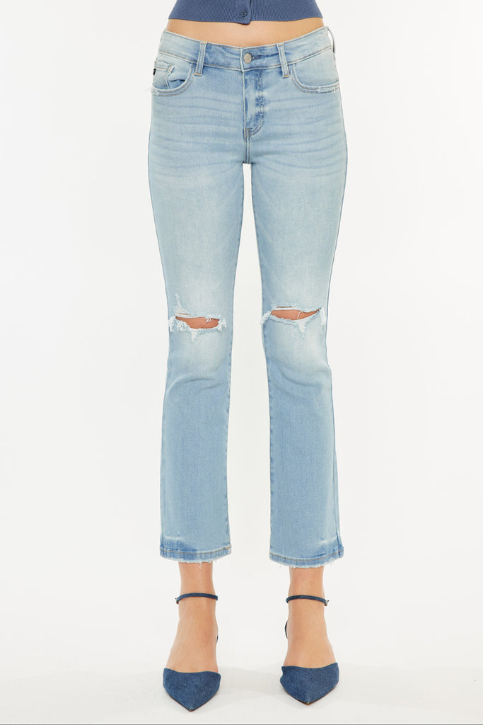 Coraline Mid Rise Kick Flare Jeans - Official Kancan USA