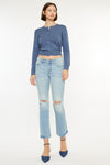 Coraline Mid Rise Kick Flare Jeans - Official Kancan USA