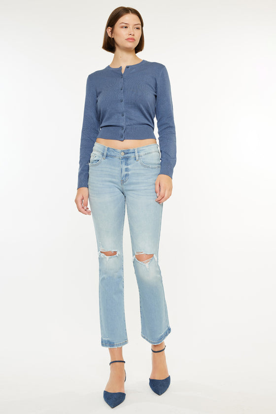 Coraline Mid Rise Kick Flare Jeans - Official Kancan USA