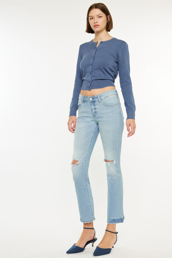 Coraline Mid Rise Kick Flare Jeans - Official Kancan USA