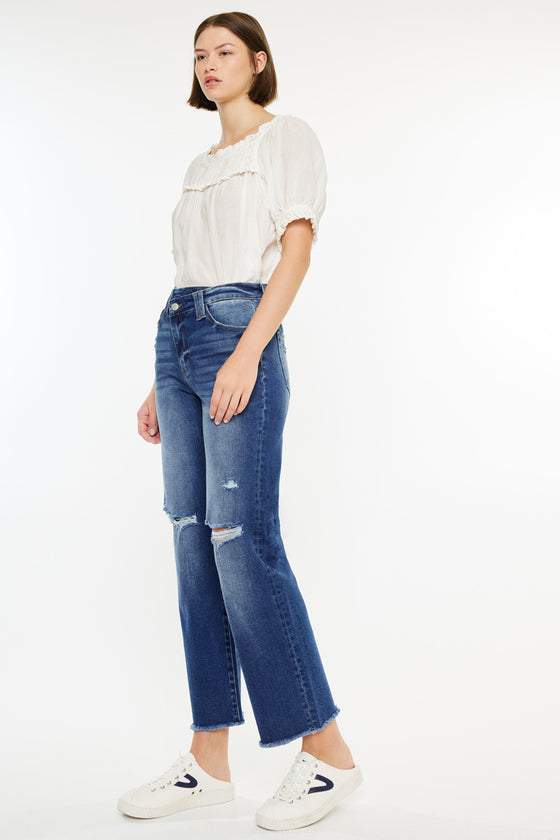 Mollie High Rise 90's Criss Cross Jeans - Official Kancan USA