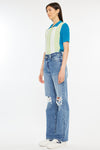 Debra High Rise 90's Criss Cross Straight Jeans - Official Kancan USA