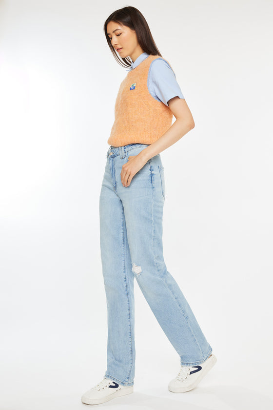 Minni 90's High Rise Straight Leg Jeans