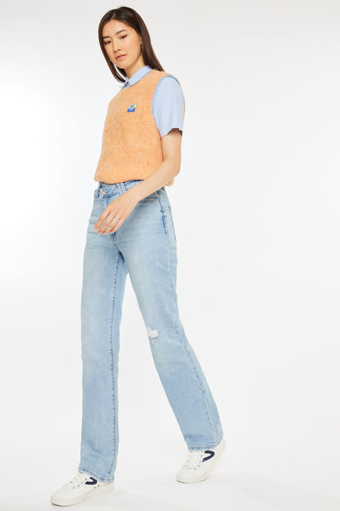 Minni 90's High Rise Straight Leg Jeans