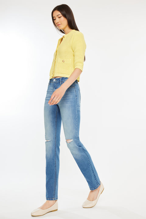 Diana High Rise Slim Straight Jeans