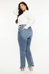 Kristine High Rise Slim Straight Leg Jeans (Plus size)