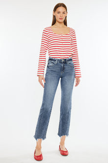  Kathrine High Rise Slim Straight Leg Jeans