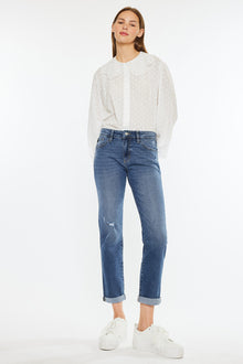  Pamela Mid Rise Slim Straight Jean