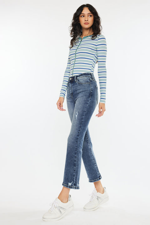 Miley High Rise Cropped Flare Jeans